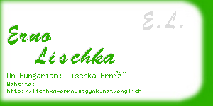 erno lischka business card